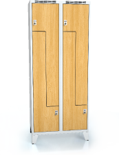 Cloakroom locker Z-shaped doors ALDERA with feet 1920 x 800 x 500